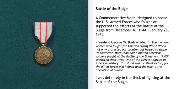 18. Battle of the Bulge Medal
