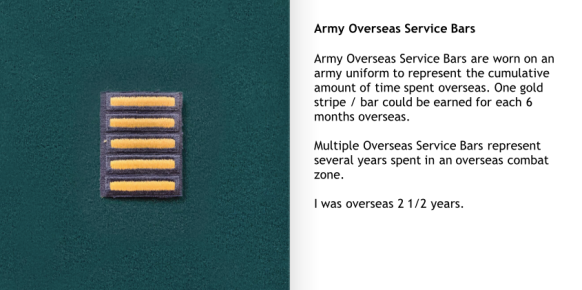 Army Overseas Service Bar Criteria VICESOR